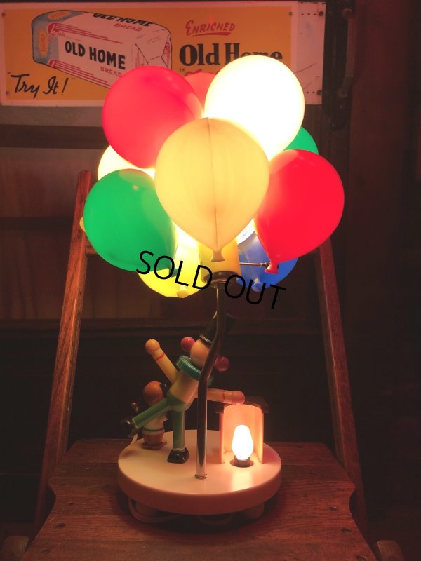 画像23: 70s Vintage Dolly Toy BALLOON VENDER Nursery Lamp (R805)