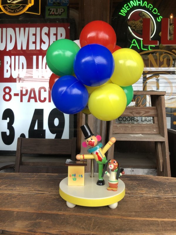 画像1: 70s Vintage Dolly Toy BALLOON VENDER Nursery Lamp (R805)