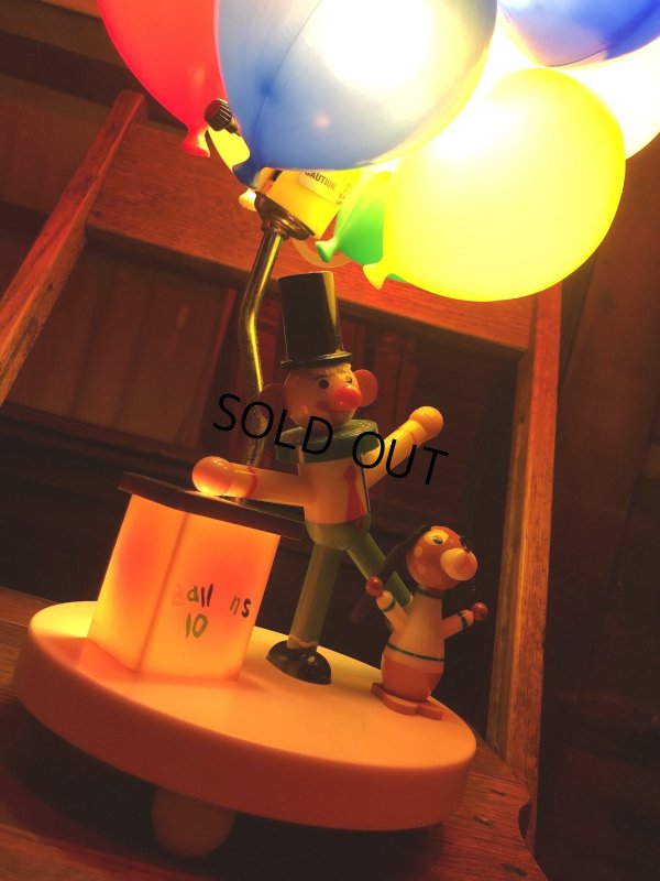 画像26: 70s Vintage Dolly Toy BALLOON VENDER Nursery Lamp (R805)