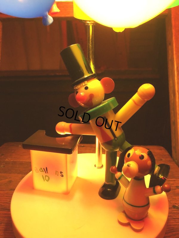 画像25: 70s Vintage Dolly Toy BALLOON VENDER Nursery Lamp (R805)