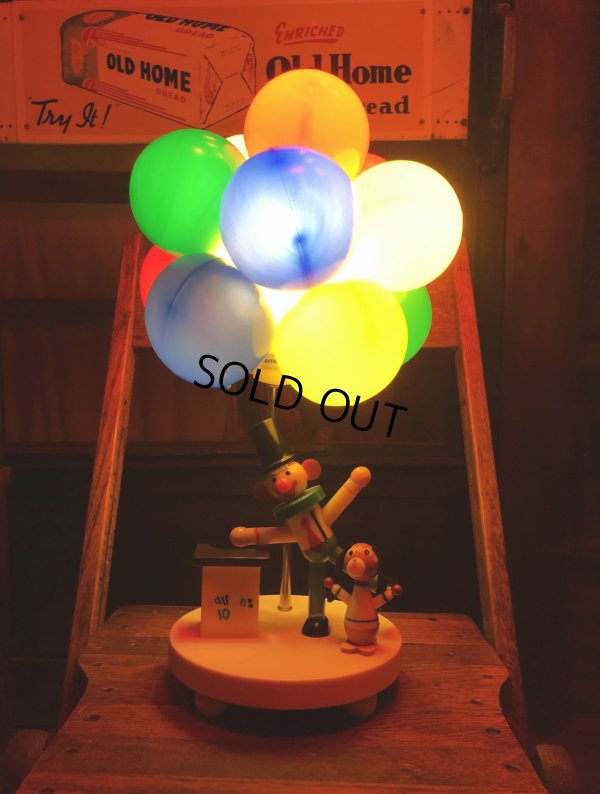 画像17: 70s Vintage Dolly Toy BALLOON VENDER Nursery Lamp (R805)