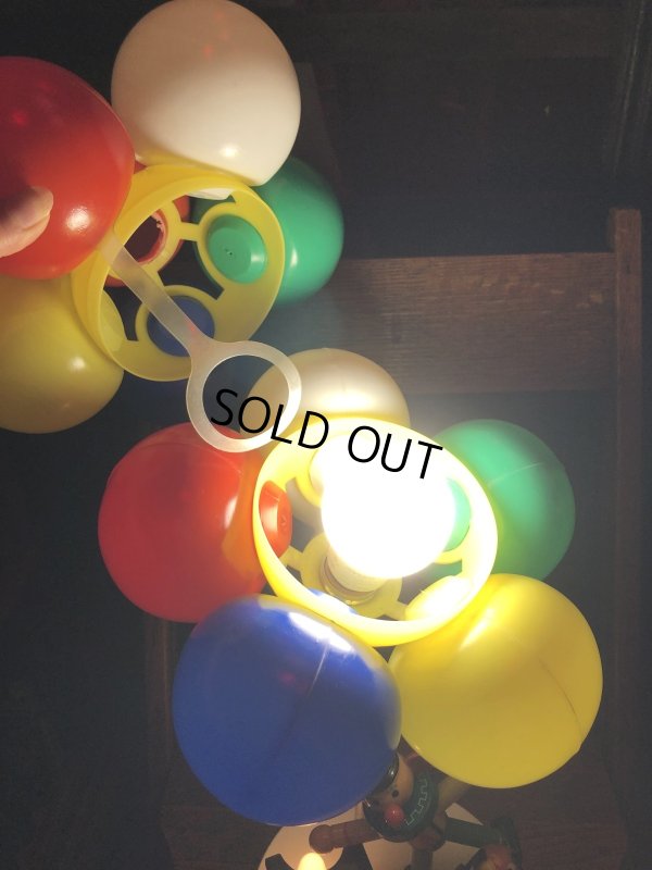 画像21: 70s Vintage Dolly Toy BALLOON VENDER Nursery Lamp (R805)