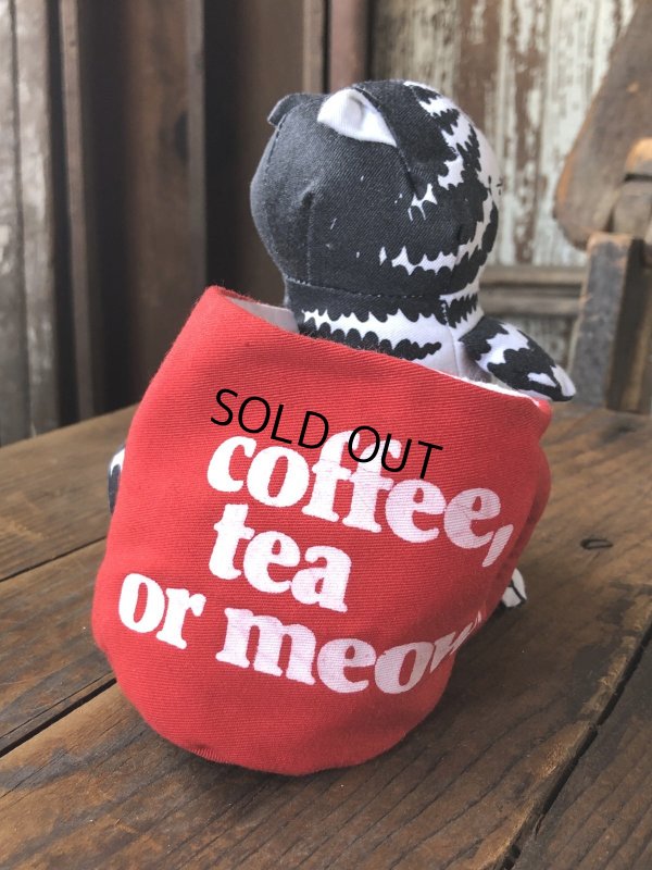 画像5: 80s Applaus B. Kliban Cat Coffee Tea or Meow? Stuffed Toy Plush (R806)