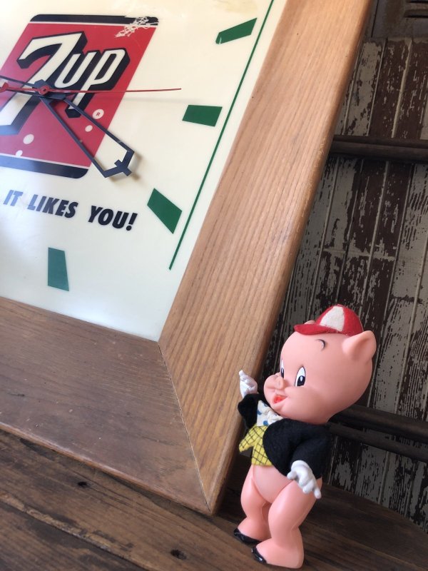 画像27: 【店舗引き取り限定】 〜60s Vintage 7UP Advertising Store Display Lighted Clock Sign 77x77cm Huge !!! (R811)