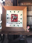 画像28: 【店舗引き取り限定】 〜60s Vintage 7UP Advertising Store Display Lighted Clock Sign 77x77cm Huge !!! (R811)