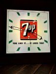 画像26: 【店舗引き取り限定】 〜60s Vintage 7UP Advertising Store Display Lighted Clock Sign 77x77cm Huge !!! (R811)