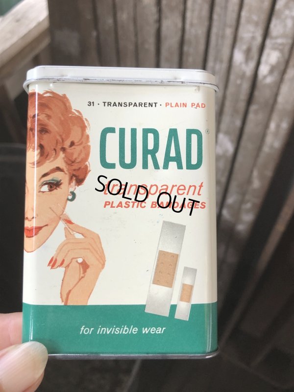 画像7: Vintage Curity Band-Aid Can CURAD transparent (R819)