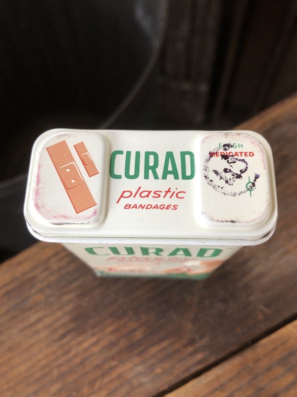 画像5: Vintage Curity Band-Aid Can CURAD Plastic Bandages (R818)