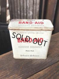 Vintage Johnson & Johnson Band-Aid Can Adhesive Bandages (R814)