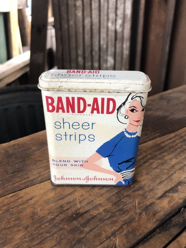 画像1: Vintage Johnson & Johnso Band-Aid Can sheer strips (R818)