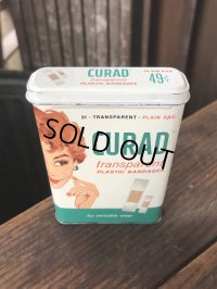 Vintage Curity Band-Aid Can CURAD transparent (R819)