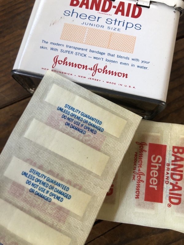 画像4: Vintage Johnson & Johnson Band-Aid Can sheer strips (R821)