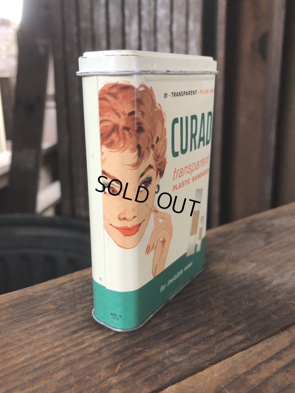 画像2: Vintage Curity Band-Aid Can CURAD transparent (R819)