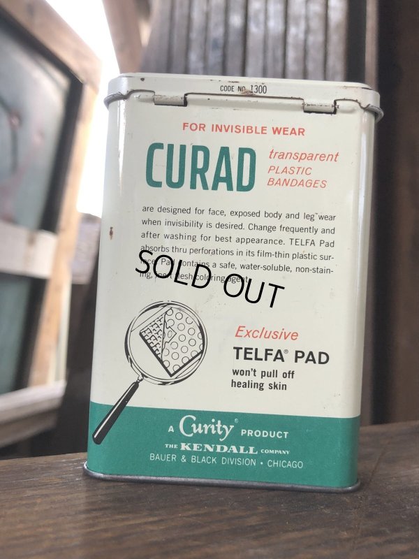 画像3: Vintage Curity Band-Aid Can CURAD transparent (R819)