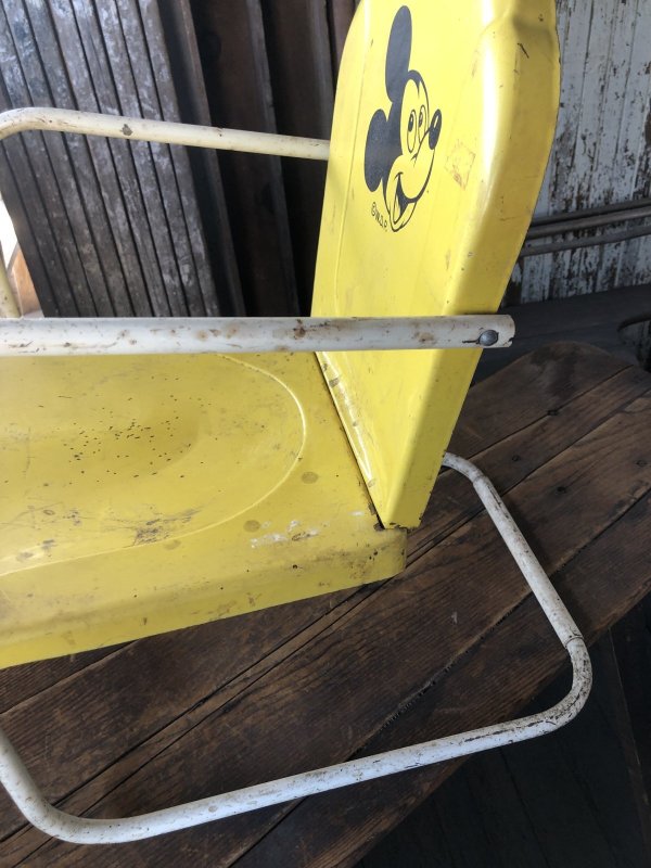画像11: 50s Vintage Disney Mickey Mouse Kids Metal Lawn Chair (R823)