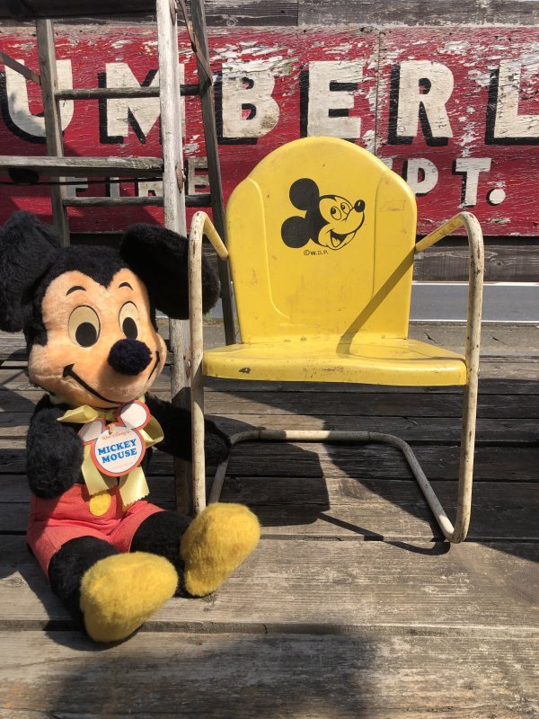画像16: 50s Vintage Disney Mickey Mouse Kids Metal Lawn Chair (R823)