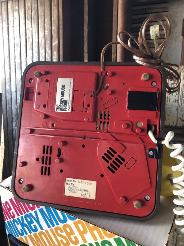 画像8: 70s Vintage Disney Mickey Mouse Telephone w/box (R824)
