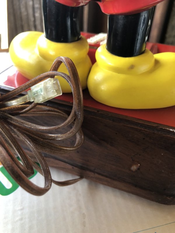 画像6: 70s Vintage Disney Mickey Mouse Telephone w/box (R824)