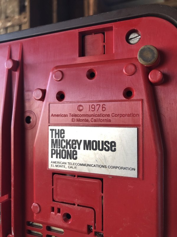 画像9: 70s Vintage Disney Mickey Mouse Telephone w/box (R824)