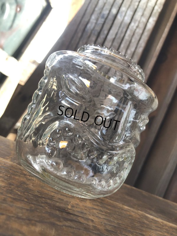 画像1: Vintage Tiki Mug Glass Jar (R828)
