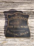 画像13: Vintage Brass Advertising Paper Clip ARTHUR C HARVEY Co (R833)