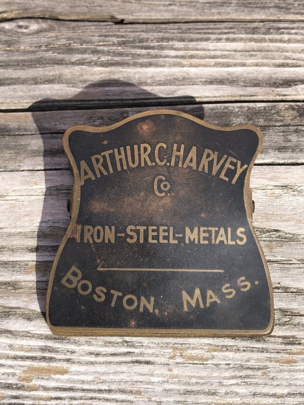 画像13: Vintage Brass Advertising Paper Clip ARTHUR C HARVEY Co (R833)