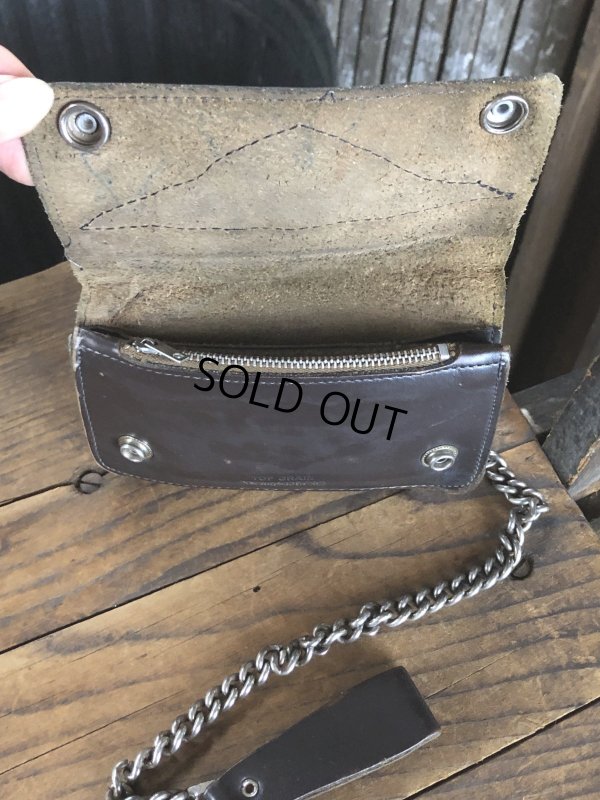 画像2: c.50s Harley-Davidson Leather Wallet w/Chain (R838)