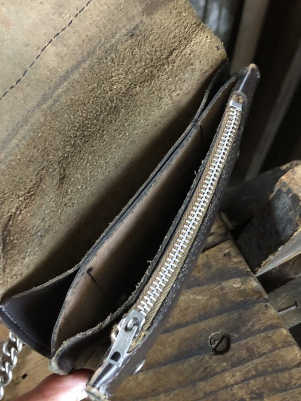 画像12: c.50s Harley-Davidson Leather Wallet w/Chain (R838)