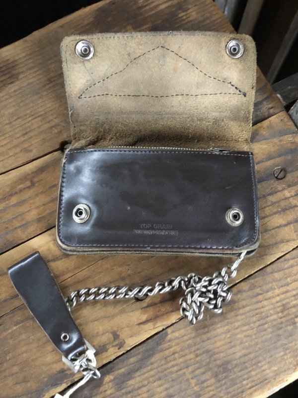 画像8: c.50s Harley-Davidson Leather Wallet w/Chain (R838)