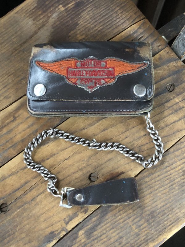 画像23: c.50s Harley-Davidson Leather Wallet w/Chain (R838)