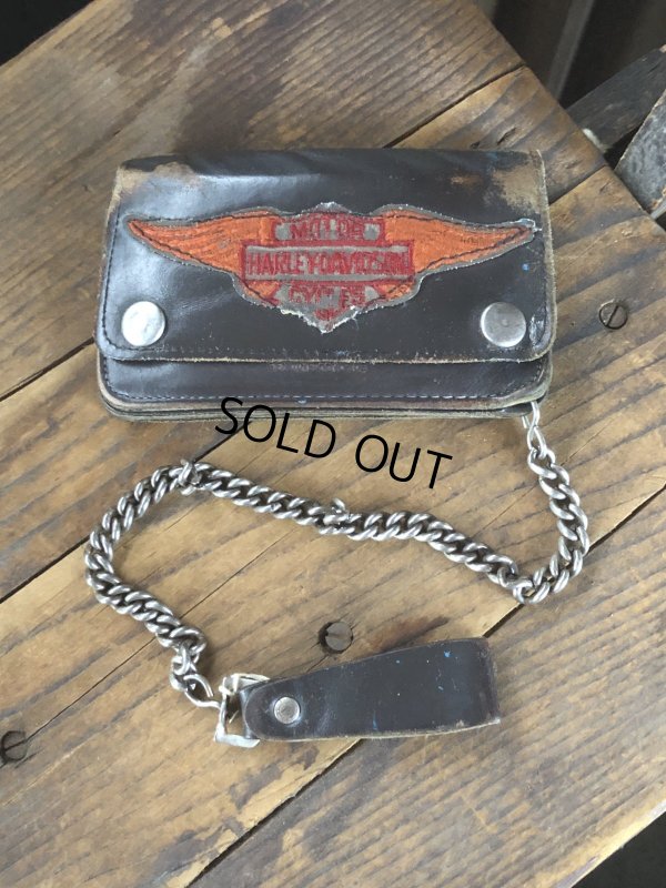 画像23: c.50s Harley-Davidson Leather Wallet w/Chain (R838)