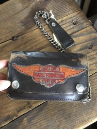 c.50s Harley-Davidson Leather Wallet w/Chain (R838)