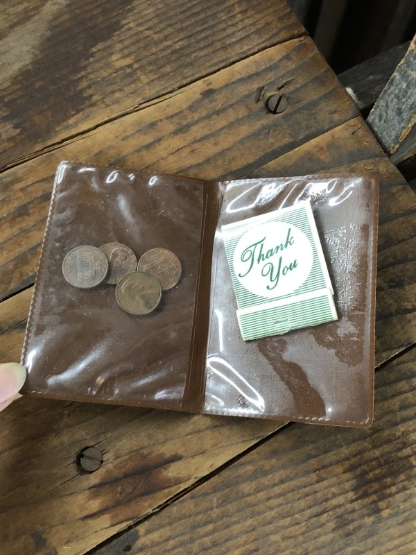 画像6: Vintage Vinyl Leather Pass Case (R834)