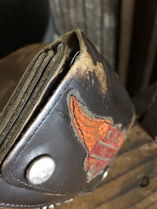 画像15: c.50s Harley-Davidson Leather Wallet w/Chain (R838)