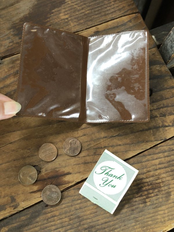 画像5: Vintage Vinyl Leather Pass Case (R834)