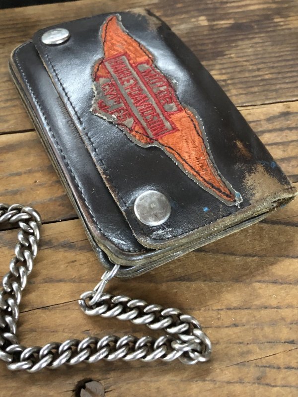 画像5: c.50s Harley-Davidson Leather Wallet w/Chain (R838)