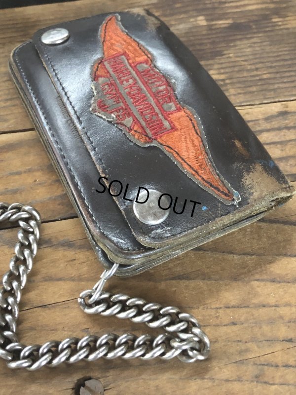 画像5: c.50s Harley-Davidson Leather Wallet w/Chain (R838)