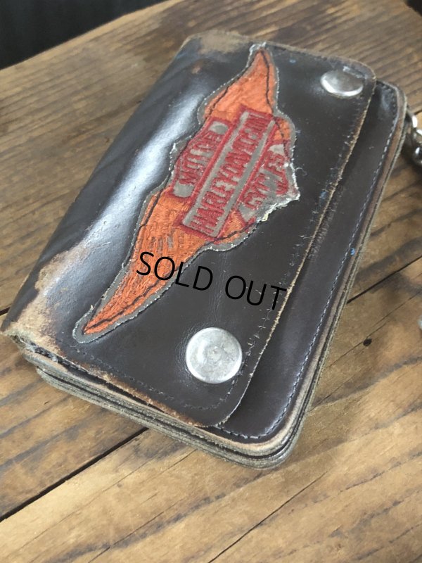 画像4: c.50s Harley-Davidson Leather Wallet w/Chain (R838)