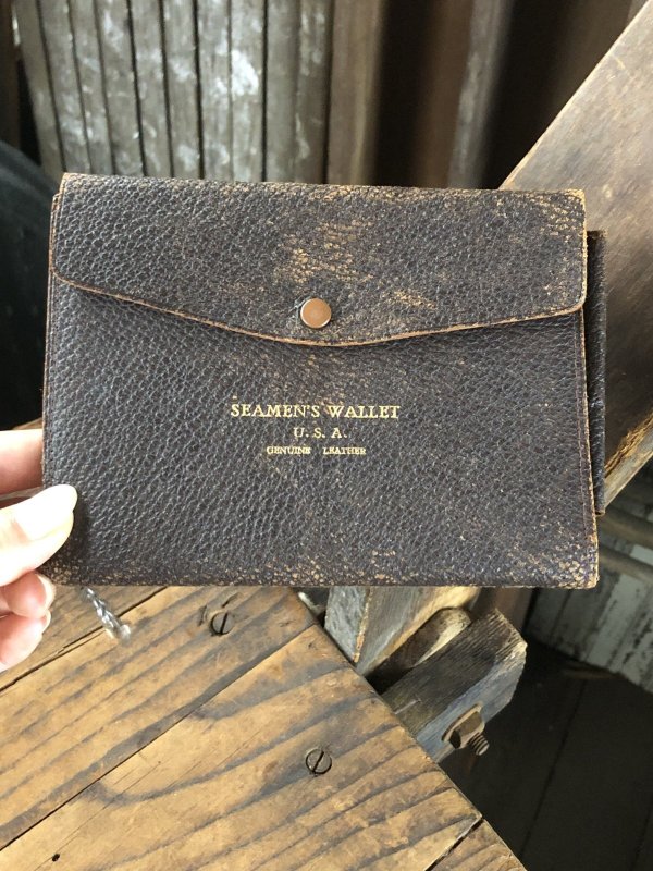 画像1: WWII are Vintage Seamen's Wallet USA (R835)