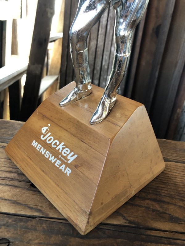 画像10: 50s Vintage JOCKEY MensWear Advertising Store Display Countertop Statue Trophy (R839)
