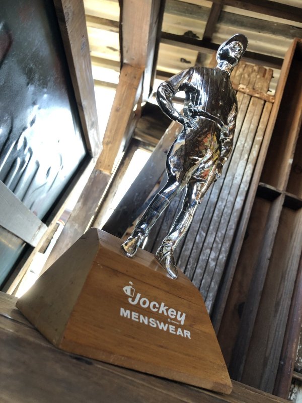 画像11: 50s Vintage JOCKEY MensWear Advertising Store Display Countertop Statue Trophy (R839)