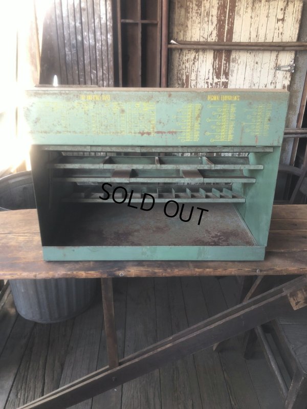 画像5: Vintage Southern Twist Drill Co. Advertising Hardware Store Display Cabinet (R840)