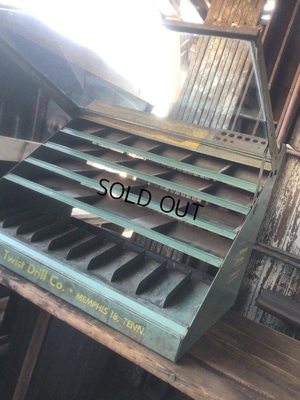 画像20: Vintage Southern Twist Drill Co. Advertising Hardware Store Display Cabinet (R840)