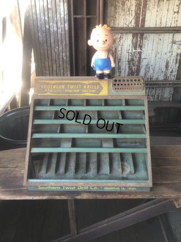 画像35: Vintage Southern Twist Drill Co. Advertising Hardware Store Display Cabinet (R840)
