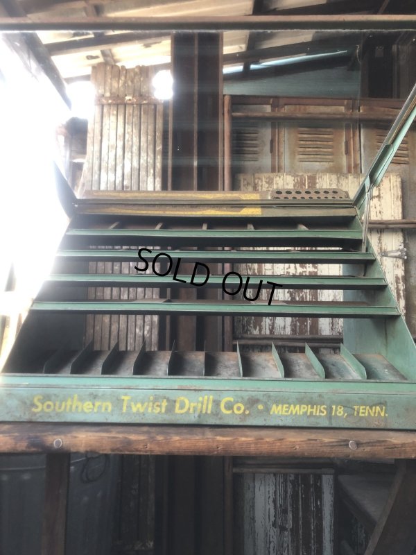 画像19: Vintage Southern Twist Drill Co. Advertising Hardware Store Display Cabinet (R840)