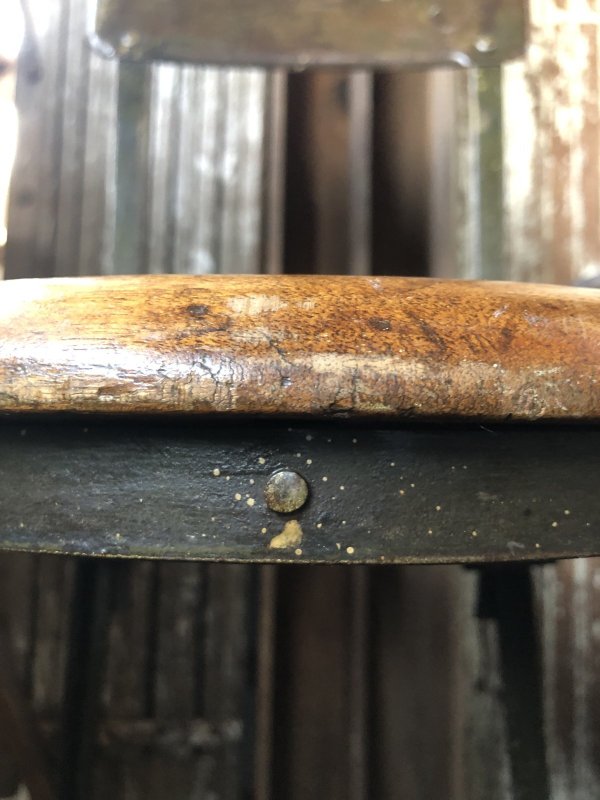 画像18: Vintage Industrial Stool Chair 3228 (R846)