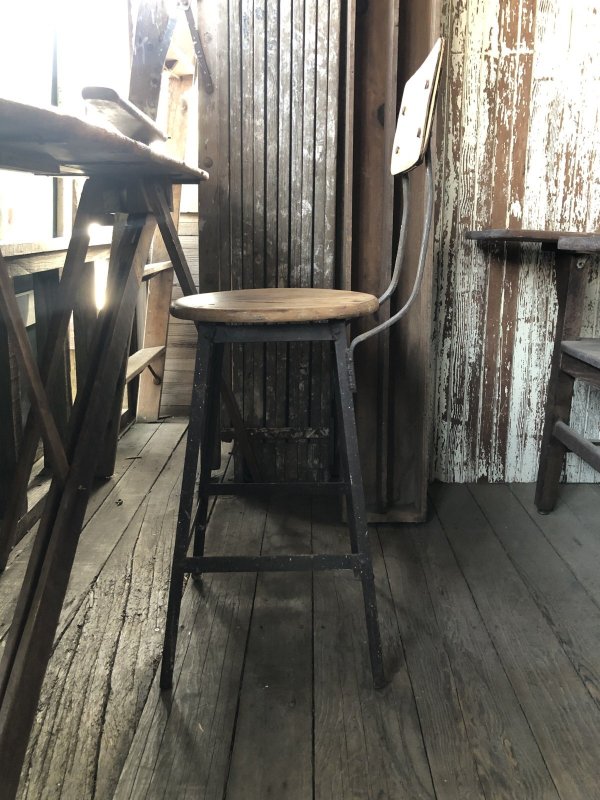 画像2: Vintage Industrial Stool Chair 1550 (R845)