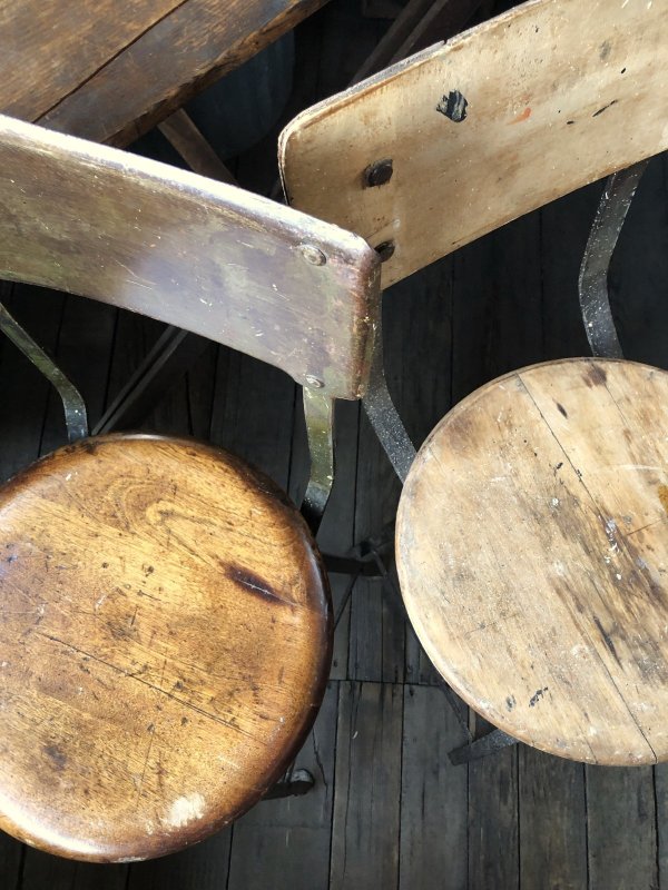 画像24: Vintage Industrial Stool Chair 3228 (R846)