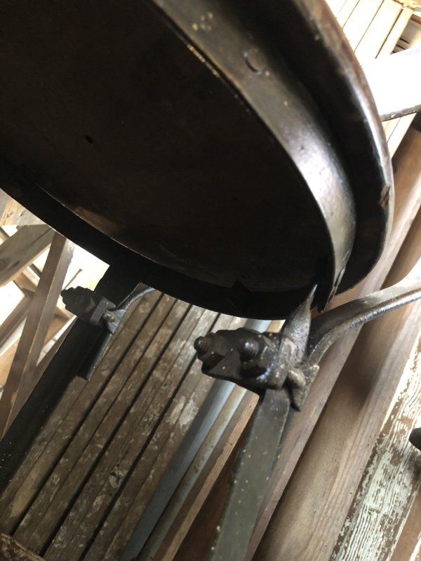 画像13: Vintage Industrial Stool Chair 3228 (R846)