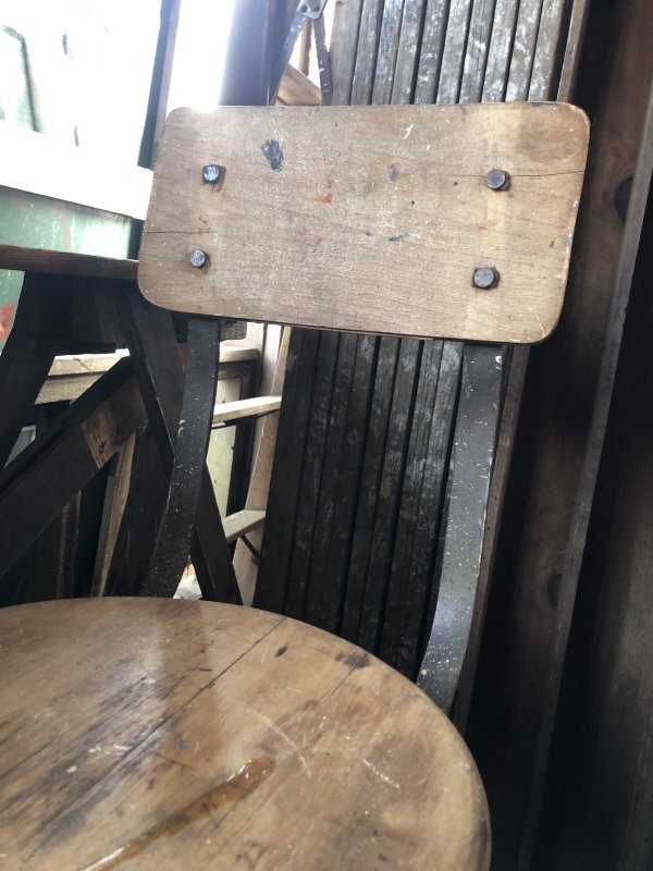画像18: Vintage Industrial Stool Chair 1550 (R845)